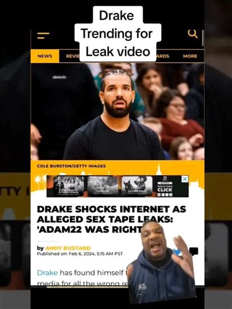 drakes dick released|Drake Shocks Internet As Alleged Sex Tape Leaks 